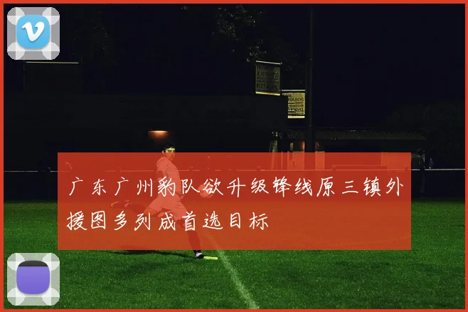 广东广州豹队欲升级锋线原三镇外援图多列成首选目标